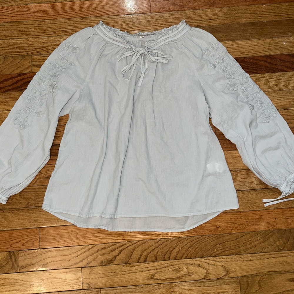 Lucky brand cotton blouse size large